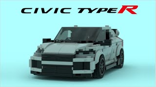 LEGO Honda Civic Type R MOC  How did I build it [upl. by Smitt228]