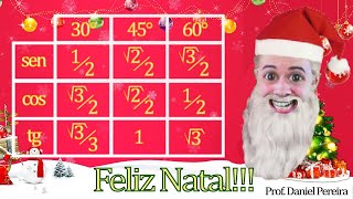 Feliz Natal da Matemática  Macete Incrível pra Memorizar os Ângulos Notáveis Tabela Trigonometria [upl. by Selemas]