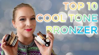 TOP 10 COOL TONED BRONZER  Best bronzers for fair skin with a cool undertone [upl. by Westfahl]