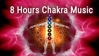 All 7 Chakras Solfeggio Frequencies Full Body Energy Cleanse 8 Hours Chakra Music Aura Cleanse [upl. by Aneem966]