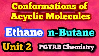 Conformational analysis Conformation of Ethane and nbutaneFull detailsFull explanation [upl. by Bringhurst]