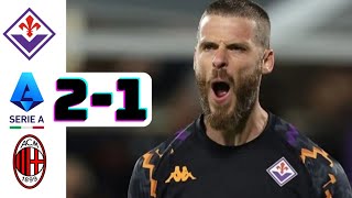 Fiorentina vs AC Milan 21 highlights amp goals 2024 HD [upl. by Hunger]