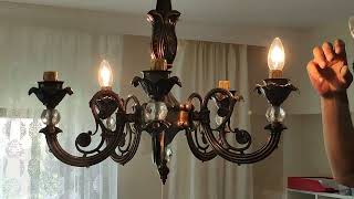 Avize Montajı ve Kablo Bağlantısı  Avize Nasıl Takılır  How to İnstall Chandelier [upl. by Ahsan]