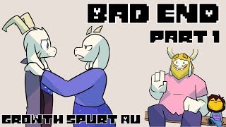 Bad End  Part 1 Undertale Comic Dub  Growth Spurt AU [upl. by Seton]