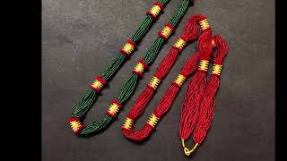 New Nepali Gold Naugedi Red And Green Jewelery Design nepali traditional Gahanna [upl. by Ethelinda]