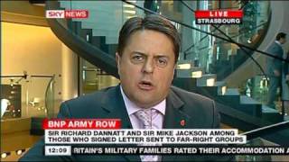 Nick Griffin Interview  Sky News 20 Oct 2009 [upl. by Assirehc]