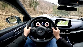 NEW Nissan Qashqai 2022  POV test DRIVE FWD mild hybrid 158 HP CVT [upl. by Onimod]