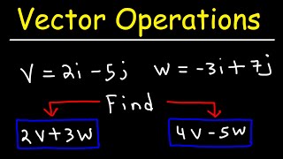 Vector Operations  Adding and Subtracting Vectors [upl. by Wales127]