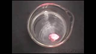 Reaction Explosion of Alkali Metals with Water [upl. by Dre]