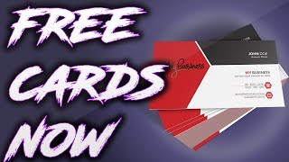 How to Make Business cards for Free [upl. by Girish]