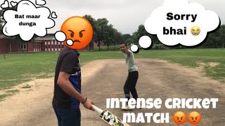 Cricket match vlogg  Cricket Match ma hui garma garmi 😂😂 [upl. by Nosdivad199]