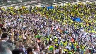 Third and fourth German goals celebration in the stadium in a single quick shot [upl. by Favrot]