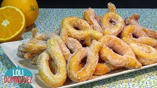 ROSQUILLAS DE NARANJA Y QUESO RECETA MUY FÁCIL Recetas paso a paso Loli Domínguez  Semana Santa [upl. by Htebazil786]