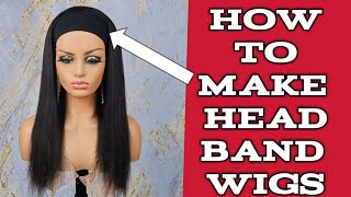 HEAD BAND WIG DIY  How to [upl. by Suilienroc33]