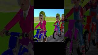 Scary Teacher 3D Nick And Miss T Join Squid Game Challenge Motorbike Flying with Balloon shorts [upl. by Chemosh832]