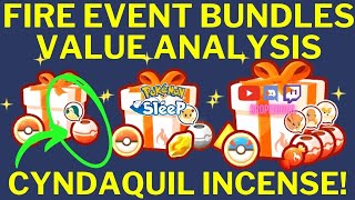 Fire Week Event Bundles Analysis  Get Cyndaquil Incense or Fire Stone pokemonsleep [upl. by Enalda735]