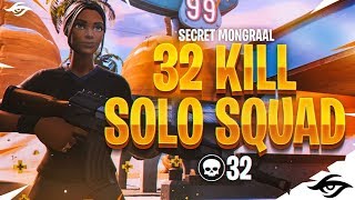 Mongraal  32 Kill Solo Squad Win [upl. by Horne757]