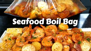 How To Make a Seafood Boil Bag At Home  Easy Shrimp Boil Recipe MrMakeItHappen seafoodboil [upl. by Ahsinehs]