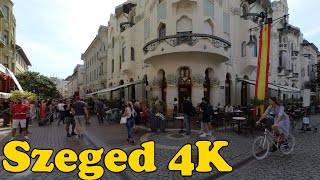 Walk around Szeged Hungary 4K [upl. by Ayana395]