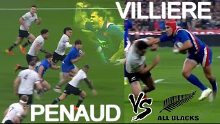 France WINGERS Performances vs AllBlacks [upl. by Enilarak]