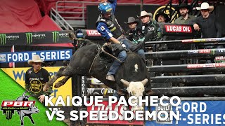 Kaique Pacheco Rides Speed Demon in St Louis 1515 Bucking Battle  2020 [upl. by Antonius]