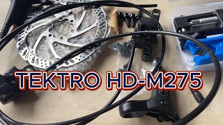 HOW TO INSTALL TEKTRO HDM275 HYDRAULIC BRAKE  TRINX STRIKER K026 [upl. by Bogoch]