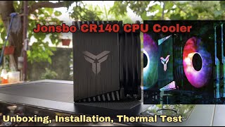 Jonsbo CR1400 CPU Cooler  Unboxing Installation Thermal Test and Quick Look [upl. by Ailerua]