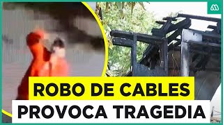 Robo de cables inició la tragedia Hombre falleció en terrible incendio [upl. by Dukey]