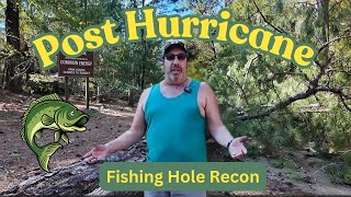 Post Hurricane Helene Recon Assesing Fishing Spots and Storm Damage [upl. by Franciska]