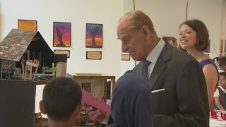 Prince Philip disgusted by childs handwriting during school visit [upl. by Naihr]