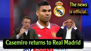 The news is official Real Madrid are in contact with Casemiro to return to the Bernabéu [upl. by Ylhsa]