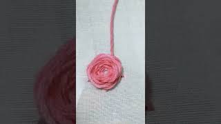 খুব সহজে শিখে নিন woven rose stitch easy tutorial of rose embroidery [upl. by Stillmann75]