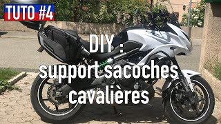 Fabriquer un support de sacoches cavalières  Versys 650 [upl. by Noeled]