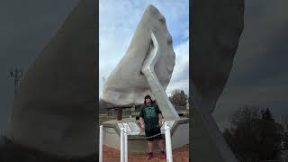 Stopped by Glendon Alberta to check out the world’s biggest perogie WorldsBiggest Alberta [upl. by Johanna]