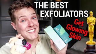 THE BEST EXFOLIATORS 2022  How To Exfoliate Face Safely [upl. by Kcirdor]