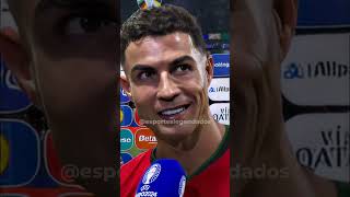 ENTREVISTA  CRISTIANO RONALDO APÓS CLASSIFICAÇÃO DE PORTUGAL NOS PÊNALTIS cr7 cristianoronaldo [upl. by Thgiwd193]