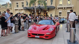 SUPERCARS MONACO GG 2024 8 F50 STO 918 SPYDER CHIRON AMG ONEautomobile lifestyle carspotting [upl. by Eahsel]