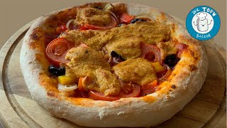 Sauerteigpizza  knuspriger Pizzateig OHNE Hefe Der Tofubäcker [upl. by Sola79]