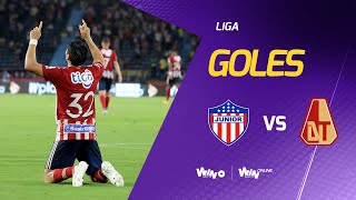 Junior vs Tolima 2 1 Liga BetPlay Dimayor 2022 2  Fecha 9 [upl. by Oiuqise]