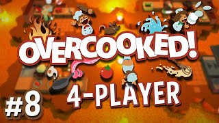 Overcooked  8  Hot as HECK 4 Player Overcooked Coop Gameplay [upl. by Perretta]