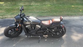 Indian Scout Bobber 2021  Passenger Seat Review [upl. by Wald628]