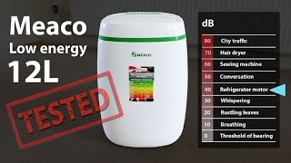 Meaco Low Energy 12L Review  Economical low power dehumidifier [upl. by Onairotciv]