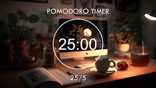 255 Pomodoro Timer  Relaxing Lofi Deep Focus Pomodoro Timer Study With Me Stay Motivated [upl. by Donavon]