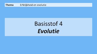 VMBO HAVO 2  Erfelijkheid en evolutie  4 Evolutie  8e Editie [upl. by Nisen128]