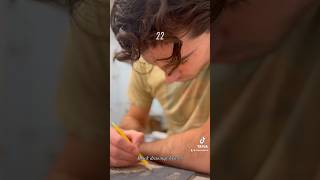 My printmaking process in making five woodblock prints artistprocess drawingvideo [upl. by Llenahs218]