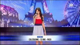 Marina Dalmas 13ans Rolling in the deep incroyable talent [upl. by Malachi]