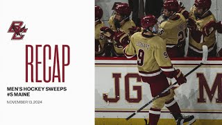 Mens Hockey Maine Recap [upl. by Annodam]