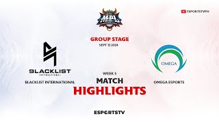 Omega Esports vs Omega Esports HIGHLIGHTS MPL PH S14  BLCK VS OMG ESPORTSTV [upl. by Pavier]