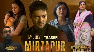 Mirzapur Season 3  All Episodes Will Stream on 5th July  Official Trailer Prime Video Mirzapur 3 [upl. by Vasta]