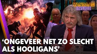 Johan zag demonstraties bij UvA Ongeveer net zo slecht als hooligans in voetbalstadions [upl. by Ulla]